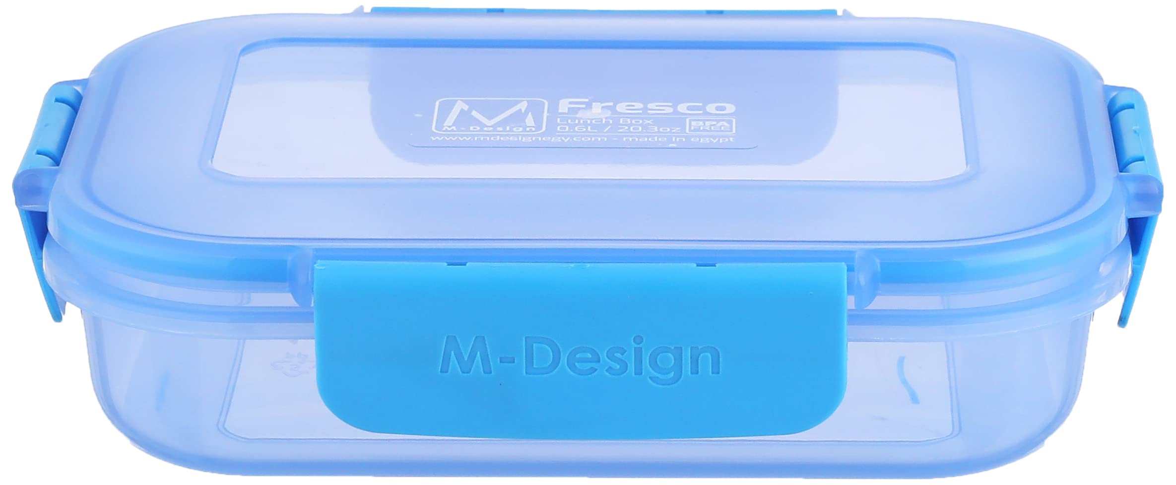 M-Design لانش بوكس - 600 مل - أزرق