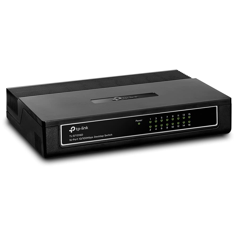 TP-Link سويتش محول للشبكات - 16 منفذ - 10/100 ميجابت/ثانية - ‎TL-SF1016D