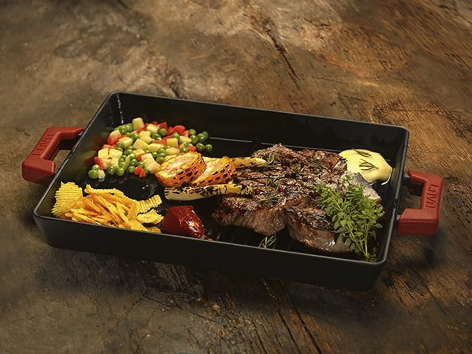 Lava شواية 2 يد سطح مضلع - أسود - ‎LV ECO GT 2632 T3