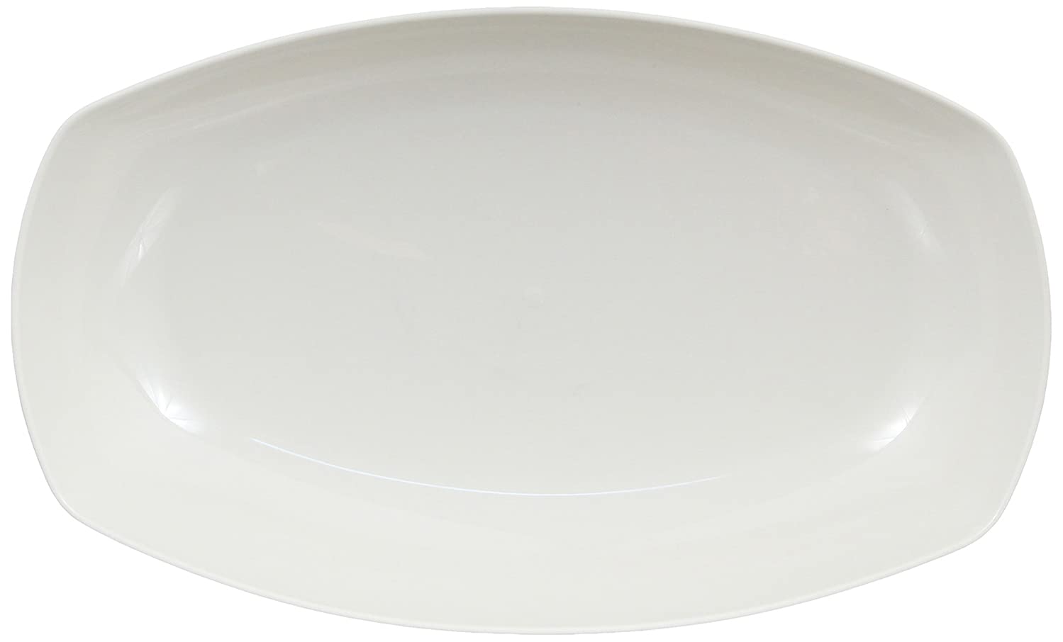 Titiz طبق تقديم بيضاوي - أبيض
