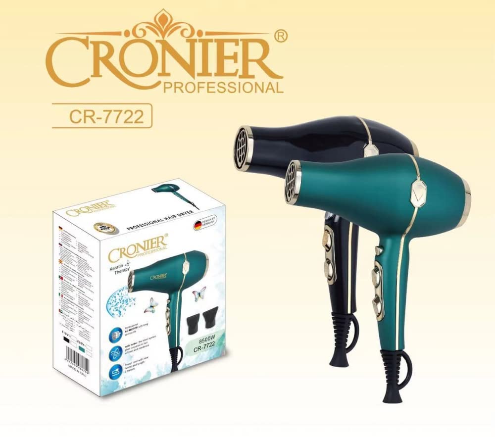 Cronier مجفف شعر - 8500 وات CR-7722