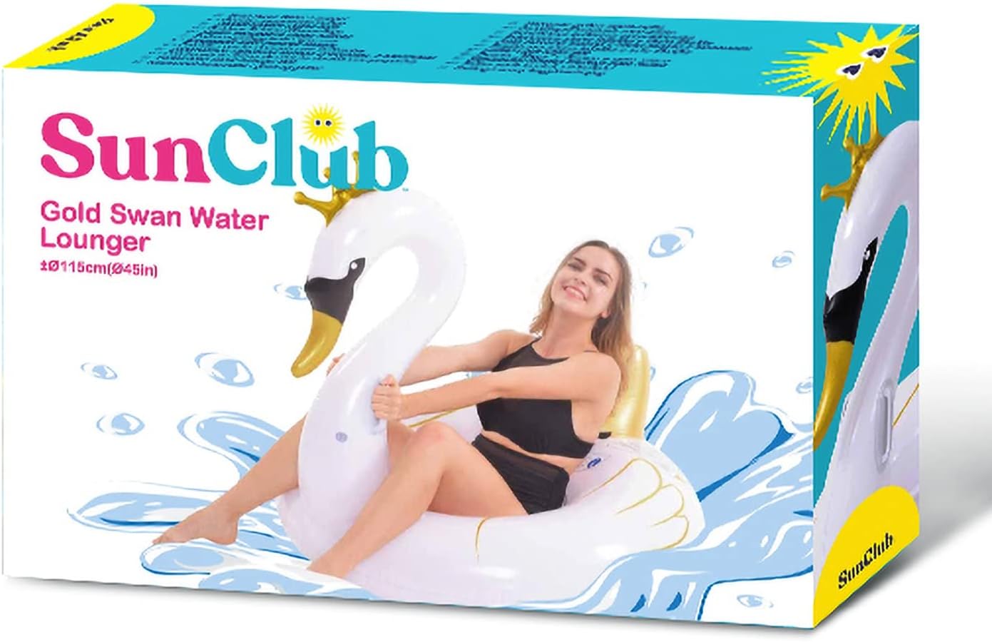 Jilong عوامة سباحة شكل بجعة 