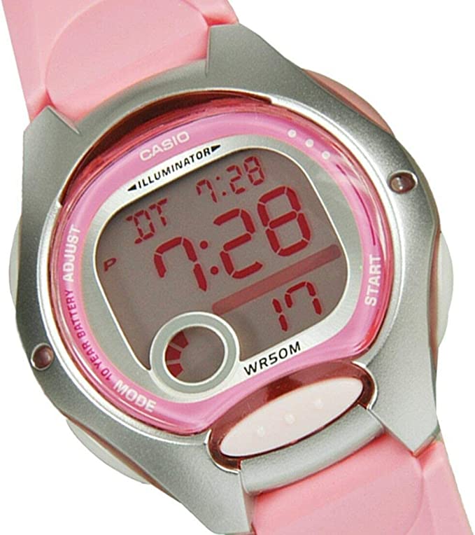 Casio LW-200-4BVDF ساعة كاجوال حريمي - 35 ملم - بينك