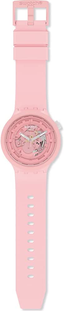 Swatch SB03P100 ساعة رياضية للجنسين - 47 ملم - بينك