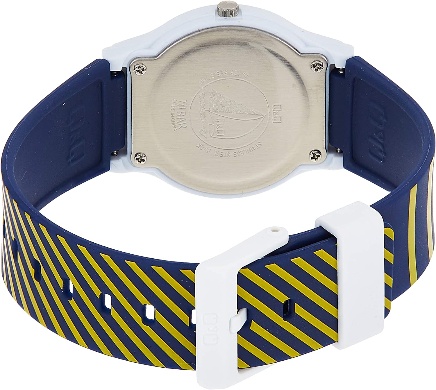 Q&Q ساعة للجنسين - 34 ملم - متعددة الألوان VP46J049Y