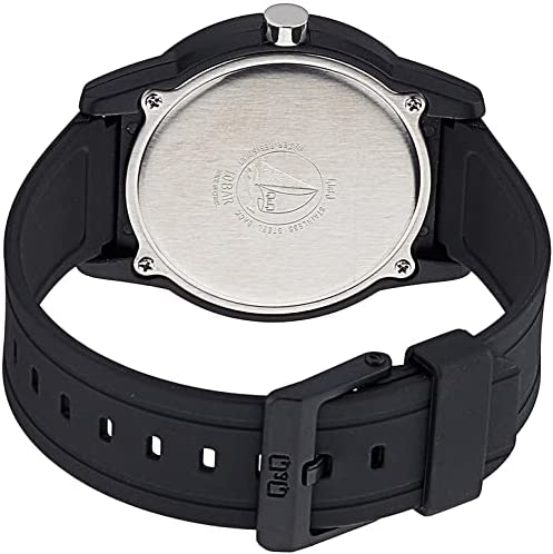 Q&Q VR35J019Y ساعة للجنسين - 40 ملم - أسود