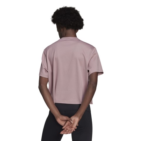 Adidas تيشيرت نص كم حريمي - بينك - HB1485