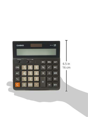 Casio الة حاسبة ديجيتال - أسود - DH-14-BK