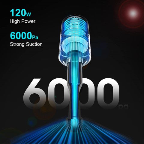 مكنسة يدوية لاسلكية - أسود