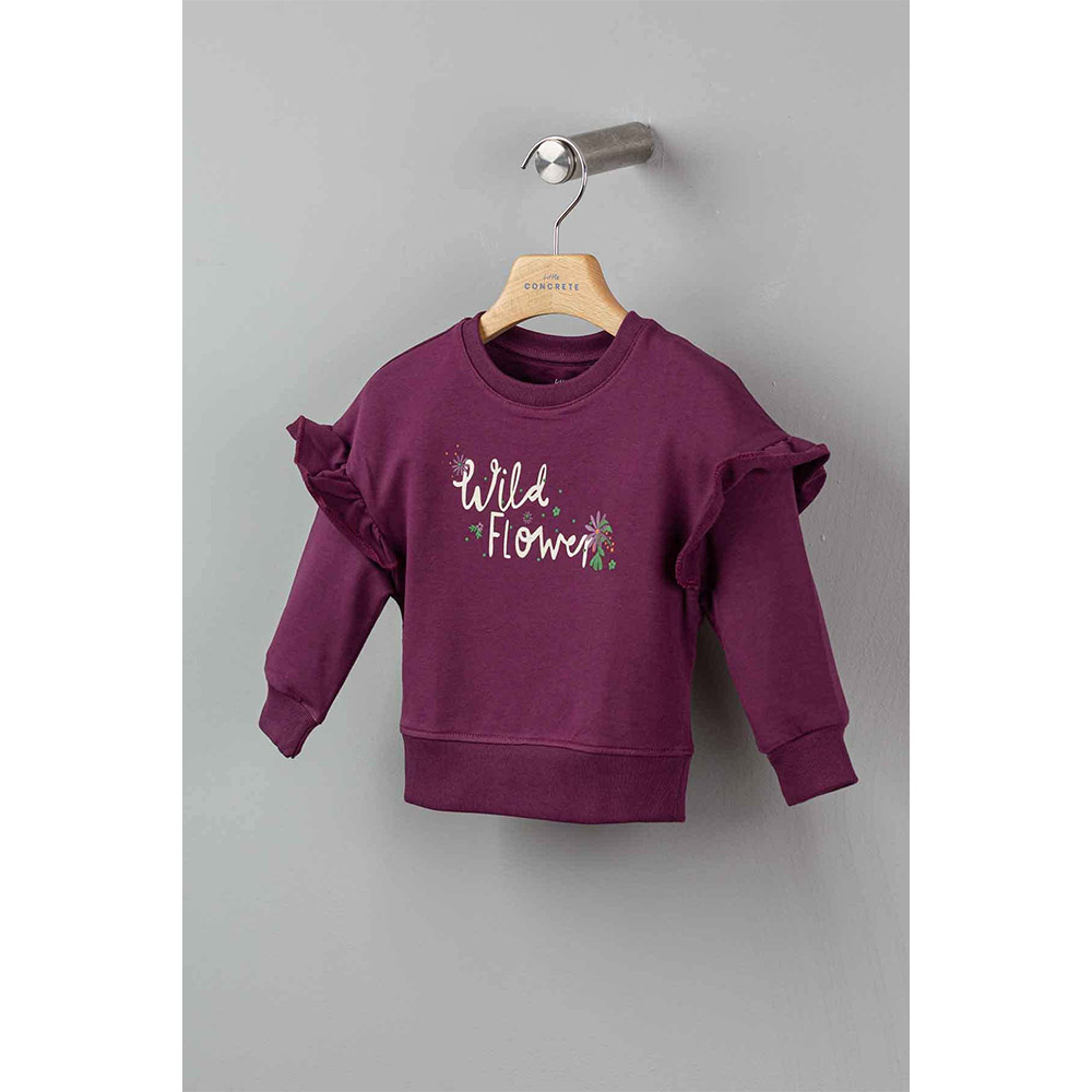 Concrete سويت شيرت بناتي - موف