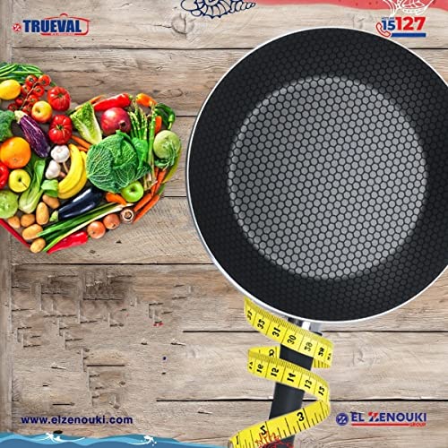 Trueval طقم طاسات قلي - مقاس 16/18/22 - 3 قطع