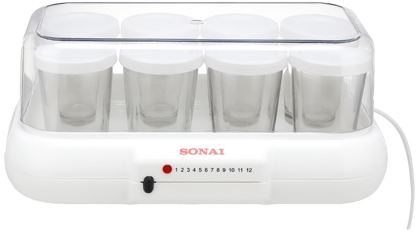 Sonai صانعة زبادي 8 اكواب - ابيض