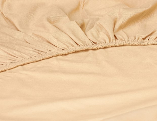 Nice Home طقم ملاية سرير مع 2 كيس مخدة - 200*200 سم - كريمي