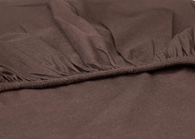 Nice Home ملاية سرير بأستك - 200*200 سم - 3 قطع - بني