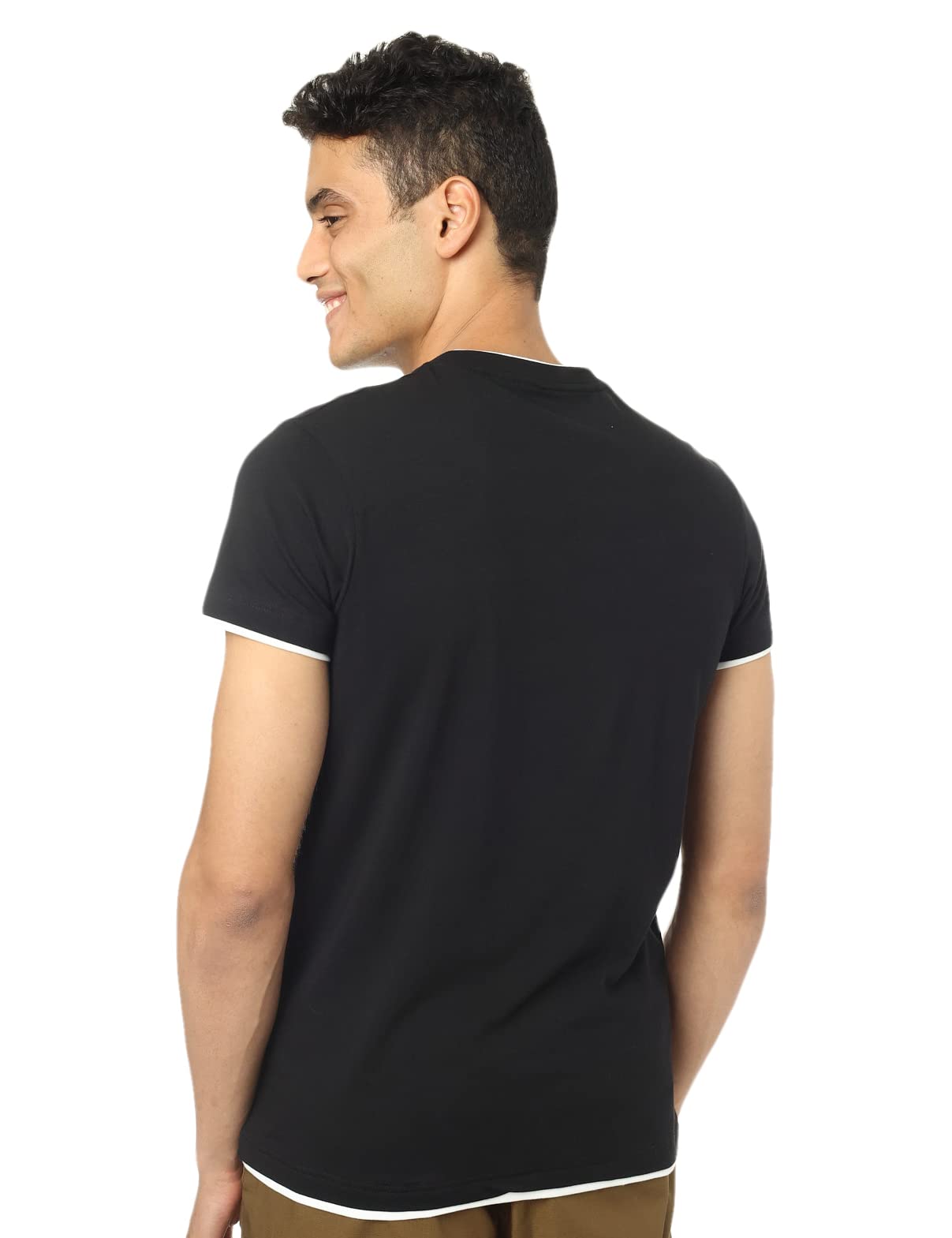 Hero Basic اندرشيرت نص كم رجالي - أسود