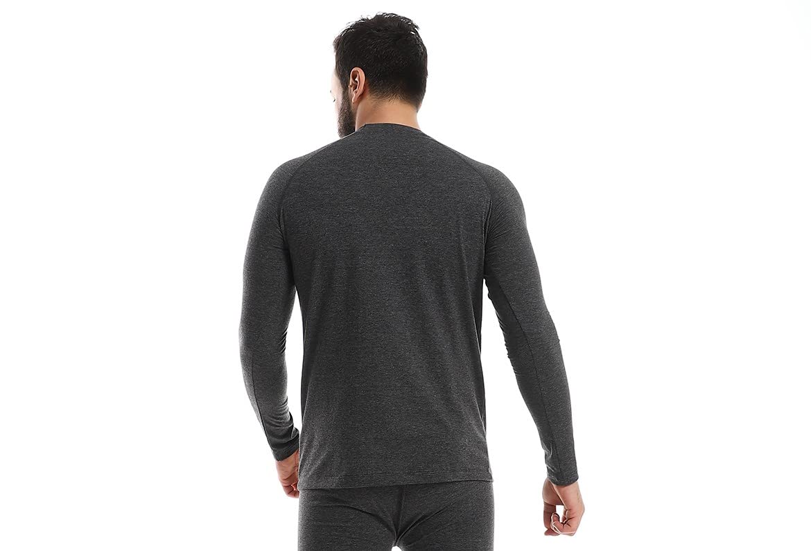 Red Cotton تيشرت بكم رجالي - رمادي