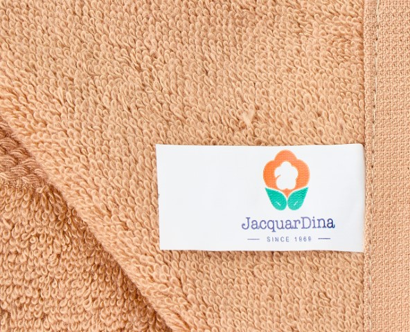 JacquarDina طقم فوط حمام - 3 قطع - بيج