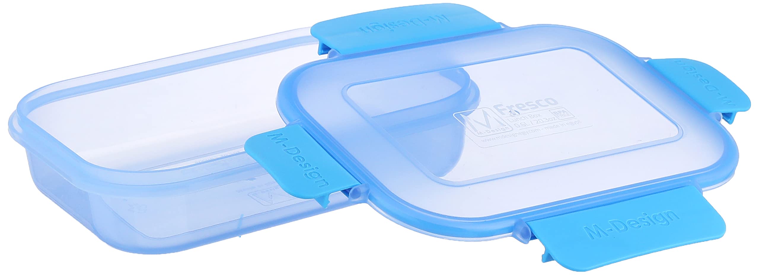M-Design لانش بوكس - 600 مل - أزرق