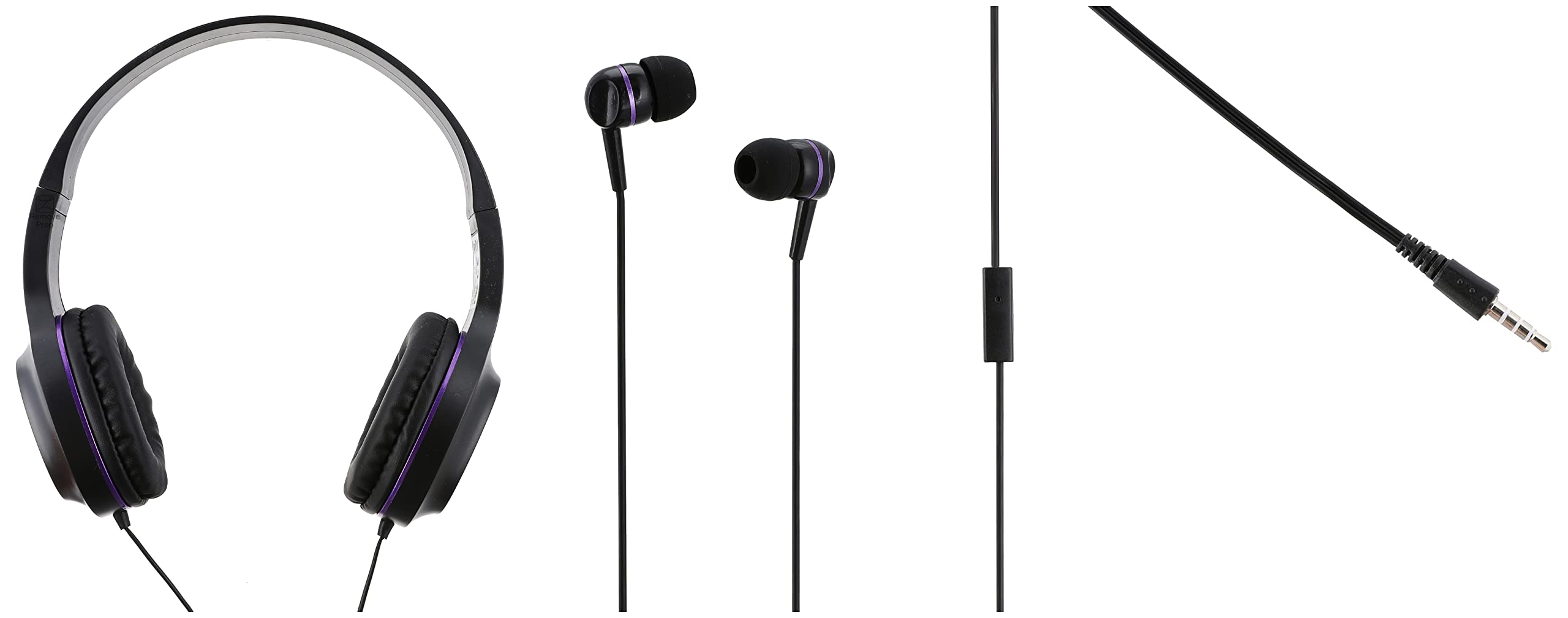 Hoco سماعات أذن بميكروفون - بنفسجي W24 Enlighten