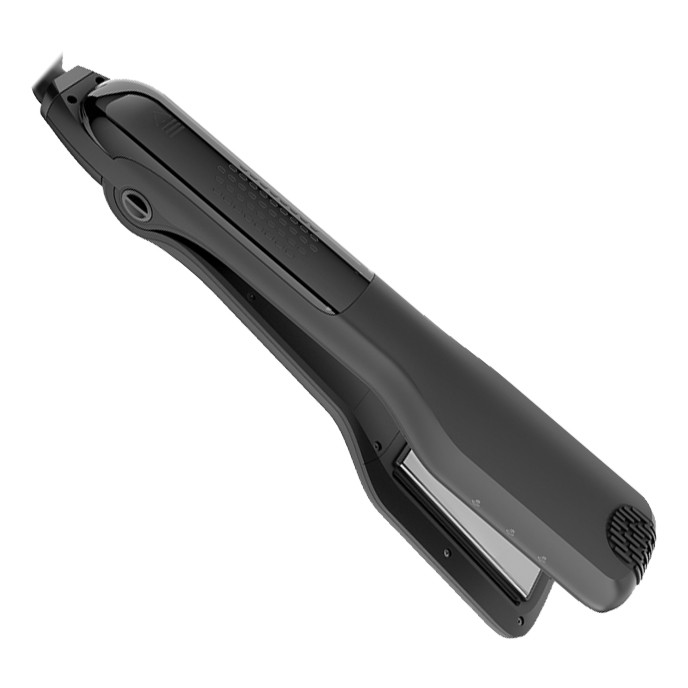 Rush Brush مكواة فرد الشعر بالبخار - أسود RB-STPRO