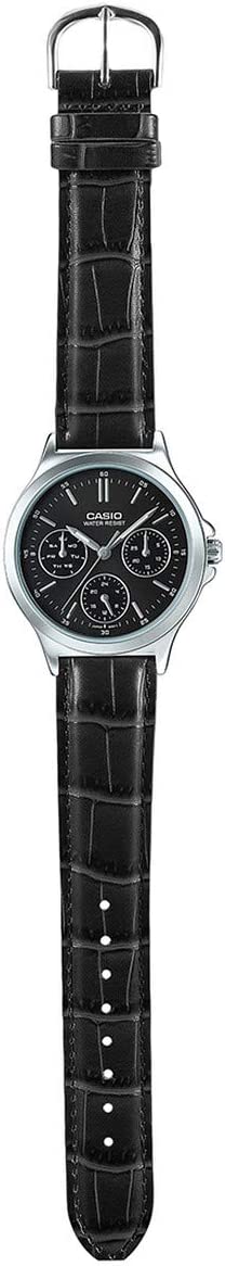 Casio MTP-V300L-1AV ساعة رجالي - 40 ملم - أسود