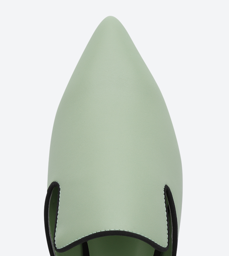 Charles & Keith صندل حريمي جلد - مينت - CK1-70390207