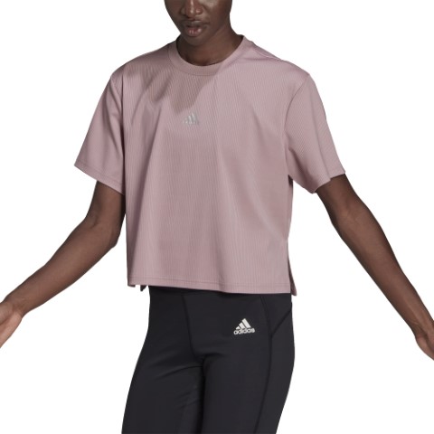 Adidas تيشيرت نص كم حريمي - بينك - HB1485