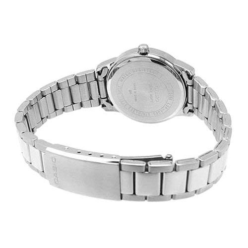 Casio ساعة كلاسيك حريمي - 30 ملم - فضي/اسود - LTP-1303D-1AVDF