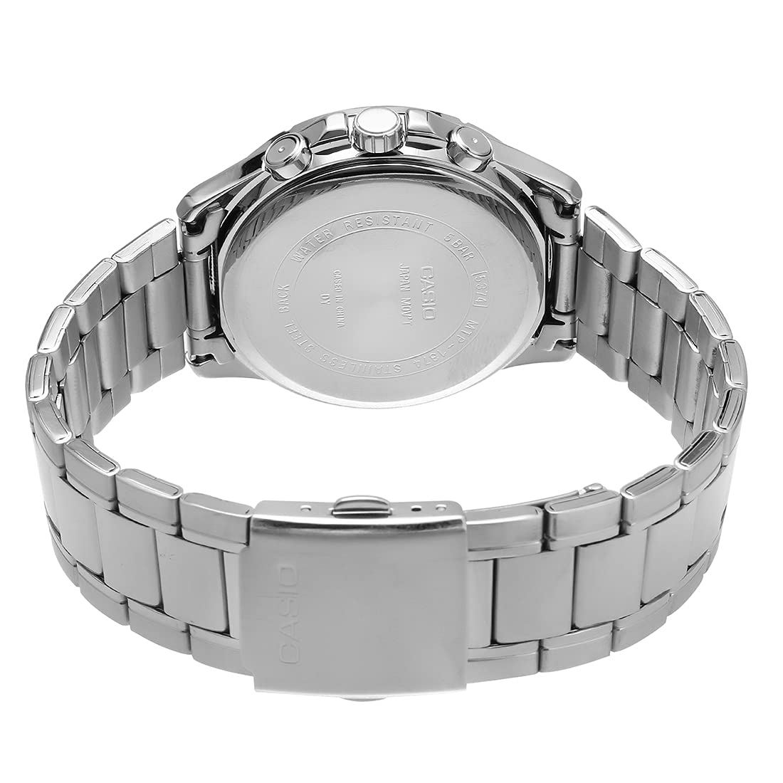 Casio ساعة كلاسيك رجالي - 44 مم - فضي - MTP-1374D-1AVDF