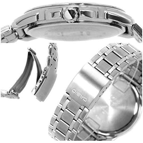 Casio ساعة كلاسيك حريمي - 30 ملم - فضي - LTP-1314D-2AVDF