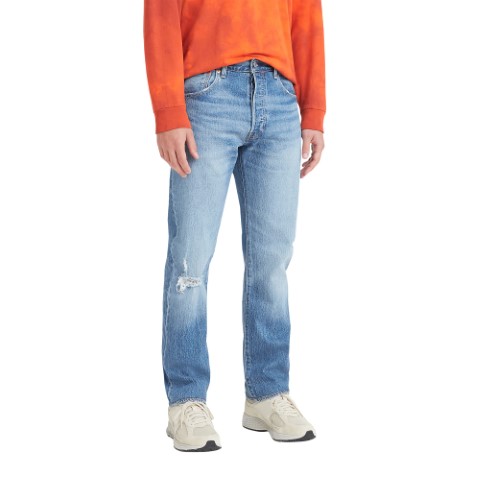 Levi's بنطلون 501 جينز رجالي - أزرق فاتح - 79830-0234