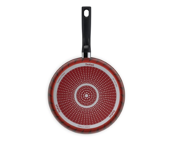 Tefal طقم طاسات قلي تيمبو - 3 قطع - أحمر