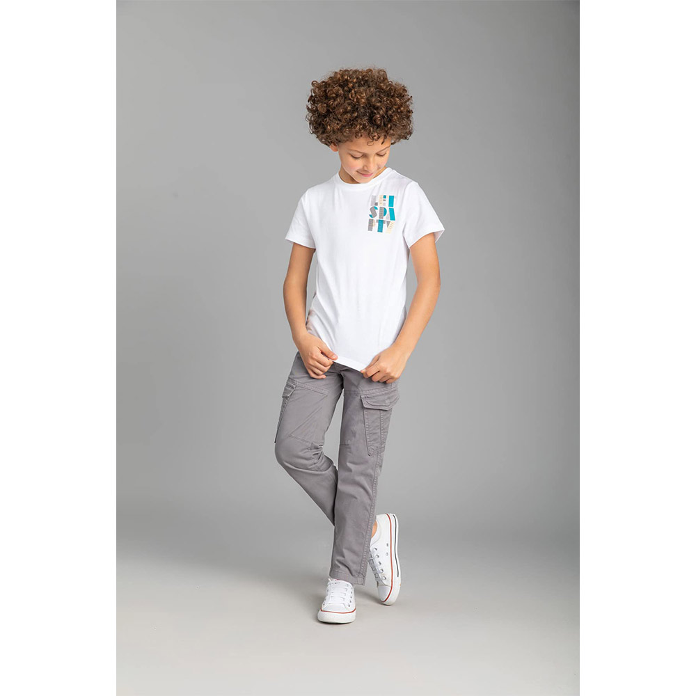 Concrete بنطلون اولادي ساده - رمادي