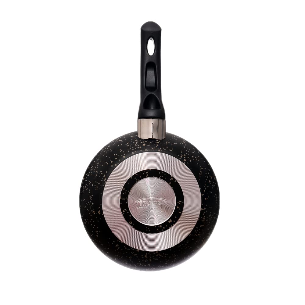 Trueval طقم طاسات قلي - 4 قطع - أسود