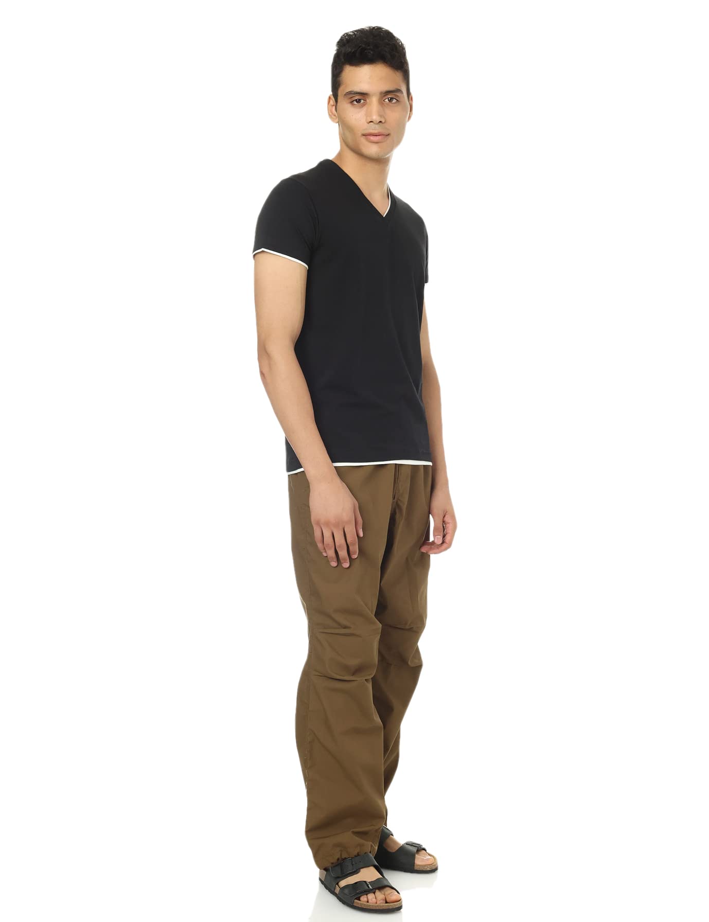 Hero Basic اندرشيرت نص كم رجالي - أسود