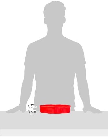 BB طبق تسالي بلاستيك شكل وردة 5 اجزاء - الوان متعددة - (28 * 6cm)