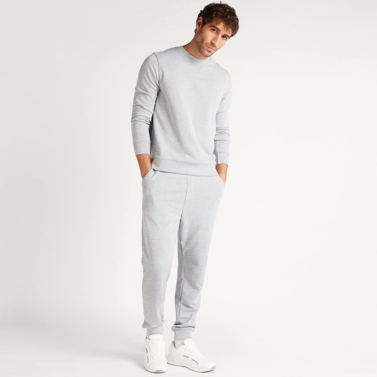 Splash بنطلون رياضي رجالي - رمادي