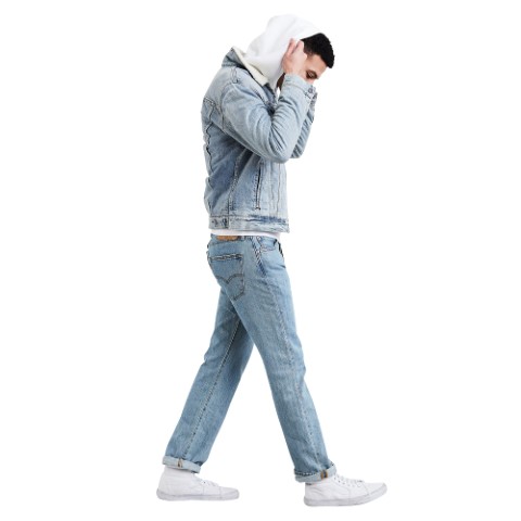 Levi's 501 Straight - جينز رجالي - أزرق فاتح - 00501-0134