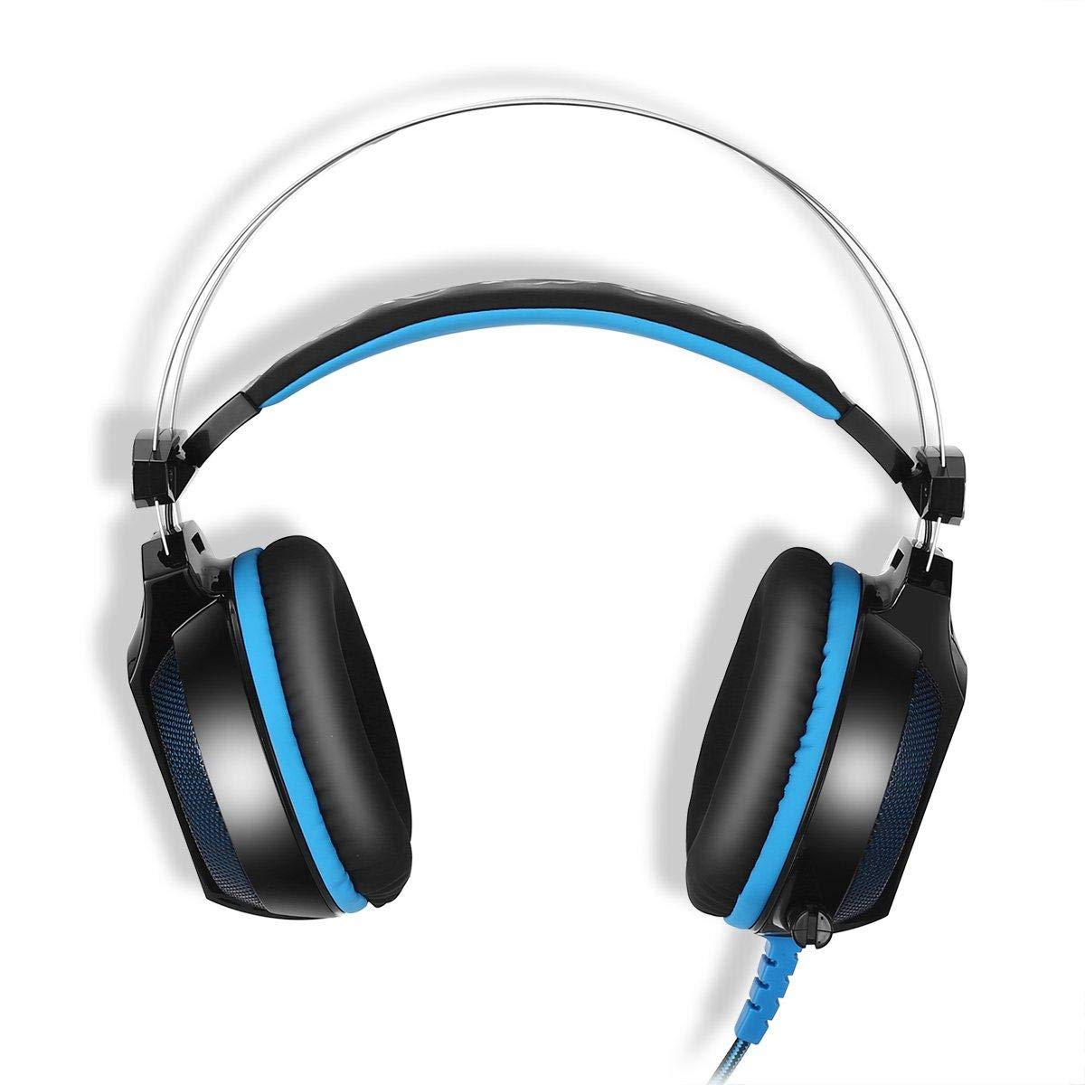 Kotion Each سماعة بسلك فوق الاذن - ازرق -gs500