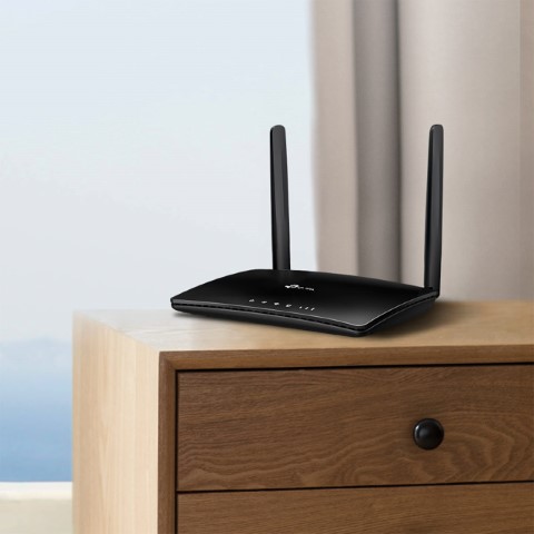 TP-Link راوتر لاسلكي بسرعة 300 ميجابت/الثانية - أسود - TL-MR6400