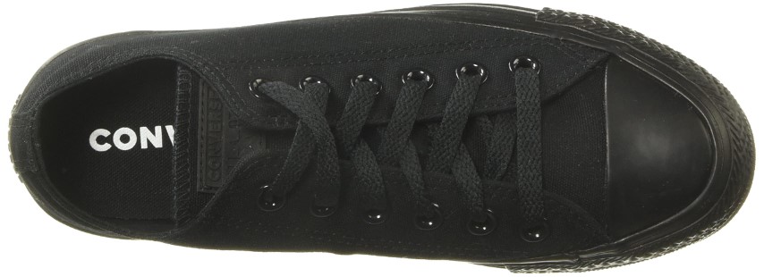 Converse جزمة قماش برباط للأطفال - أسود - 314786C