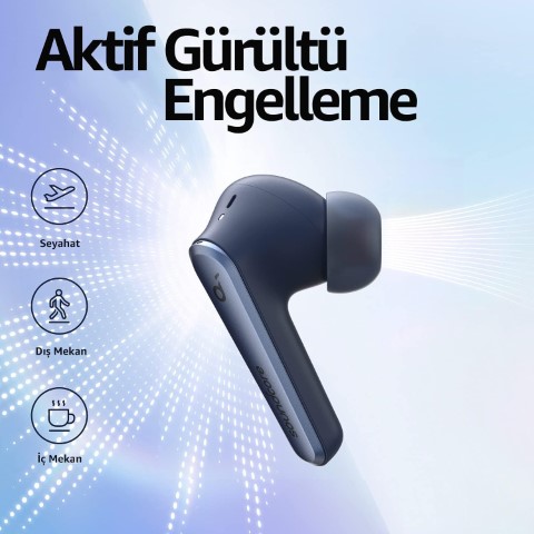 Anker سماعة أذن لاسلكيه - أزرق - A3951031