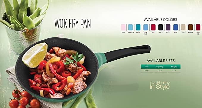 Trueval مقلاه ووك جرانيت - 28 سم