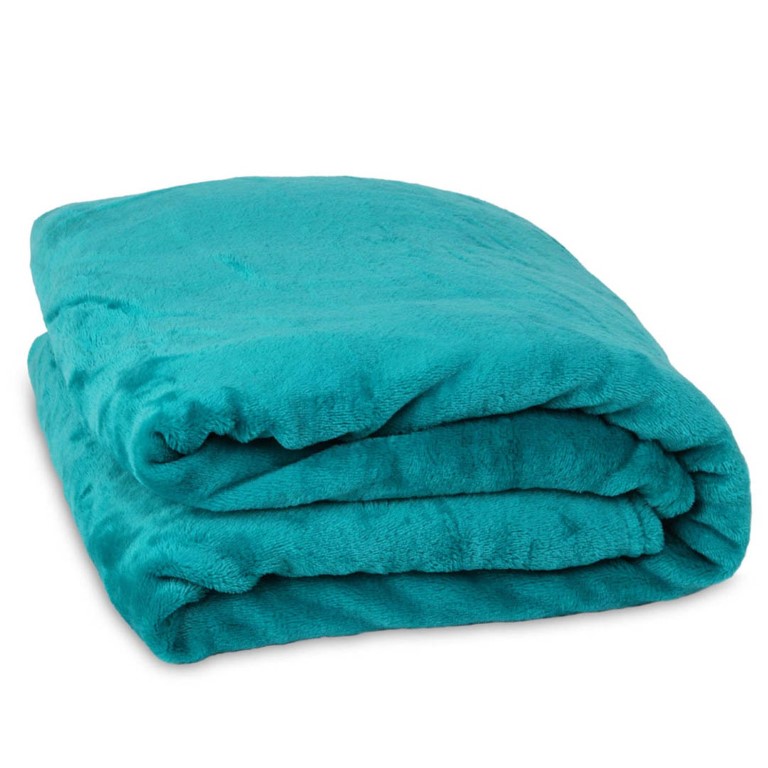 Mintra بطانية مايكرو فايبر - 220*180 سم - تركواز