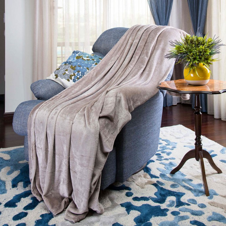 Mintra بطانية مايكرو فايبر - 130*180 سم - موكا