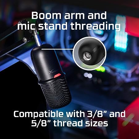 HyperX ميكروفون العاب مكثف ب USB - أسود - ‎HMIS1X-XX-BK/G