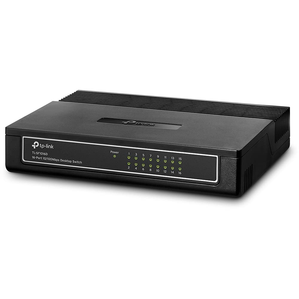 TP-Link سويتش محول للشبكات - 16 منفذ - 10/100 ميجابت/ثانية - ‎TL-SF1016D