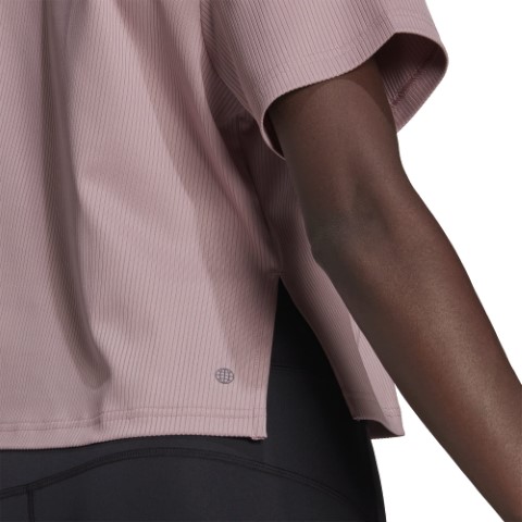 Adidas تيشيرت نص كم حريمي - بينك - HB1485