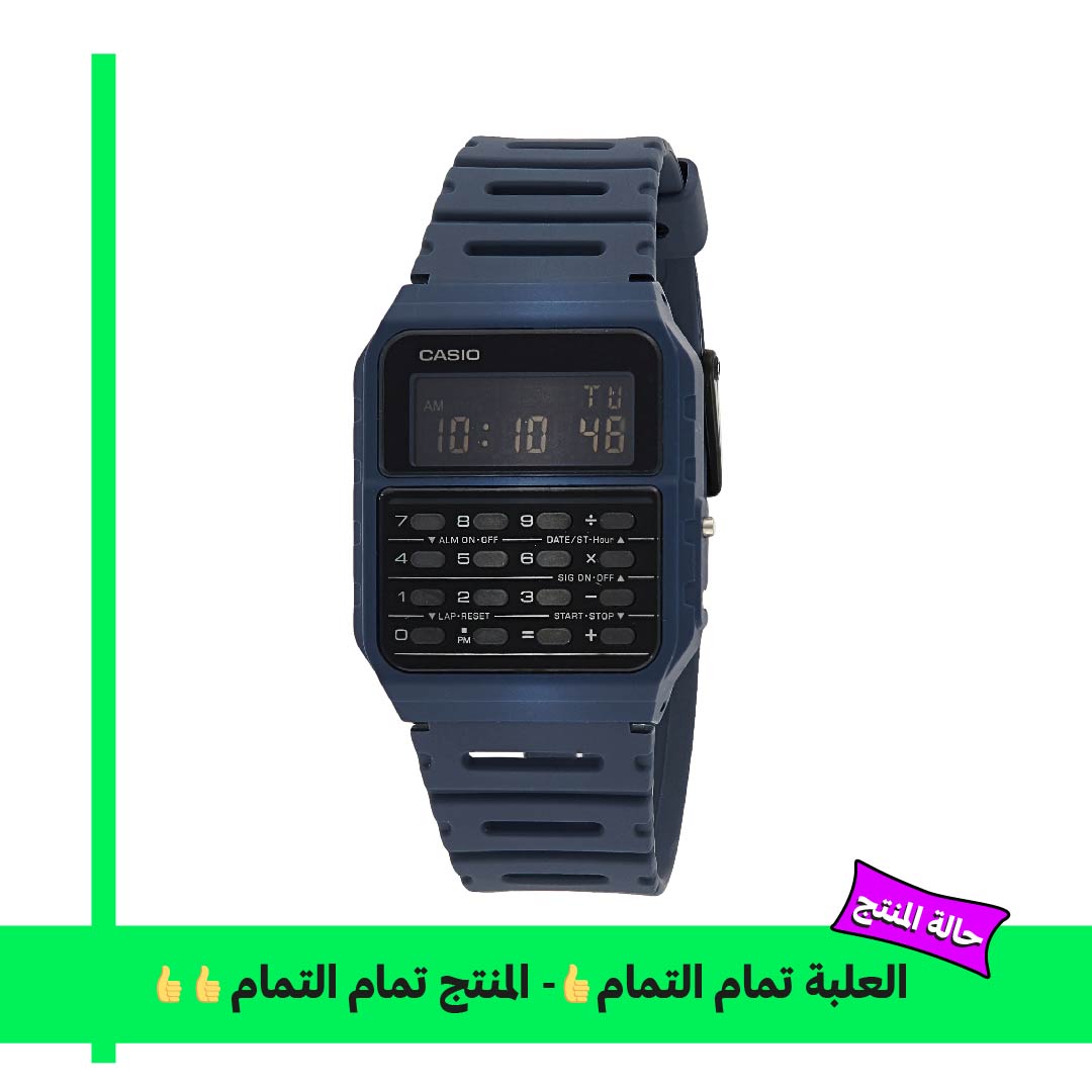 Casio ساعة للجنسين بآلة حاسبة - أزرقCA-53WF-2B