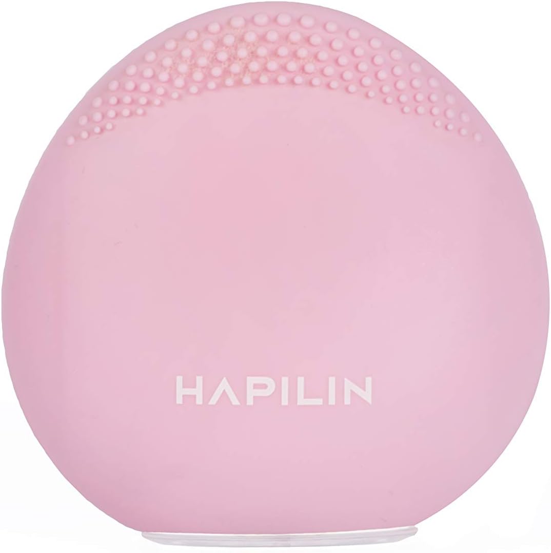 Hapilin فرشاة الوجه السيليكون صغيرة - بينك
